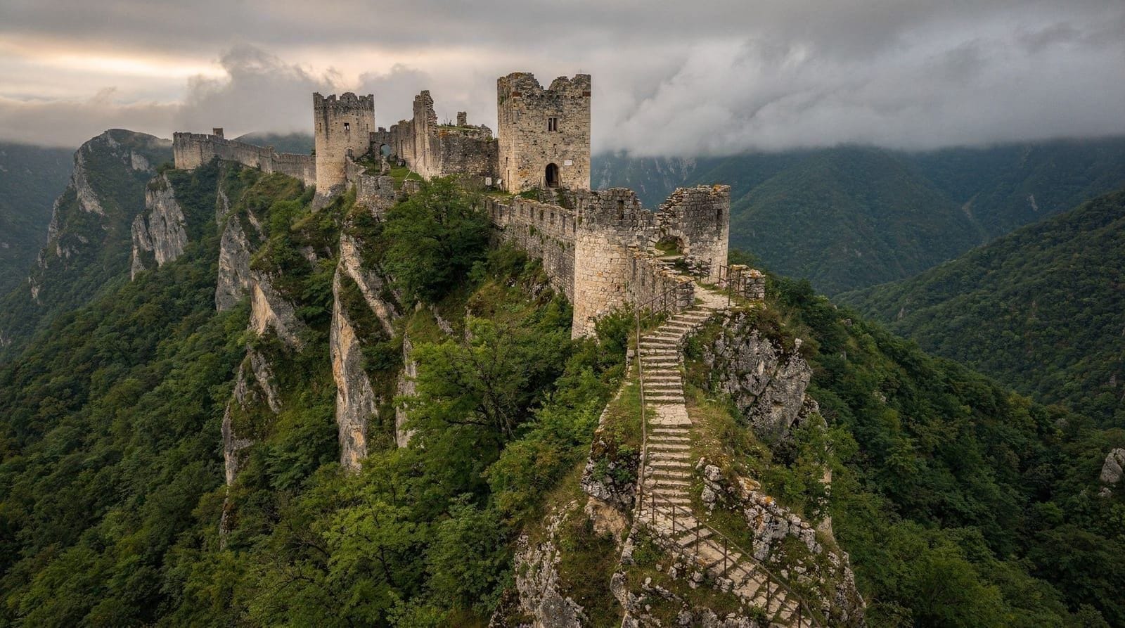 Castillo de Poenari: la verdadera fortaleza de Drácula (no Bran)