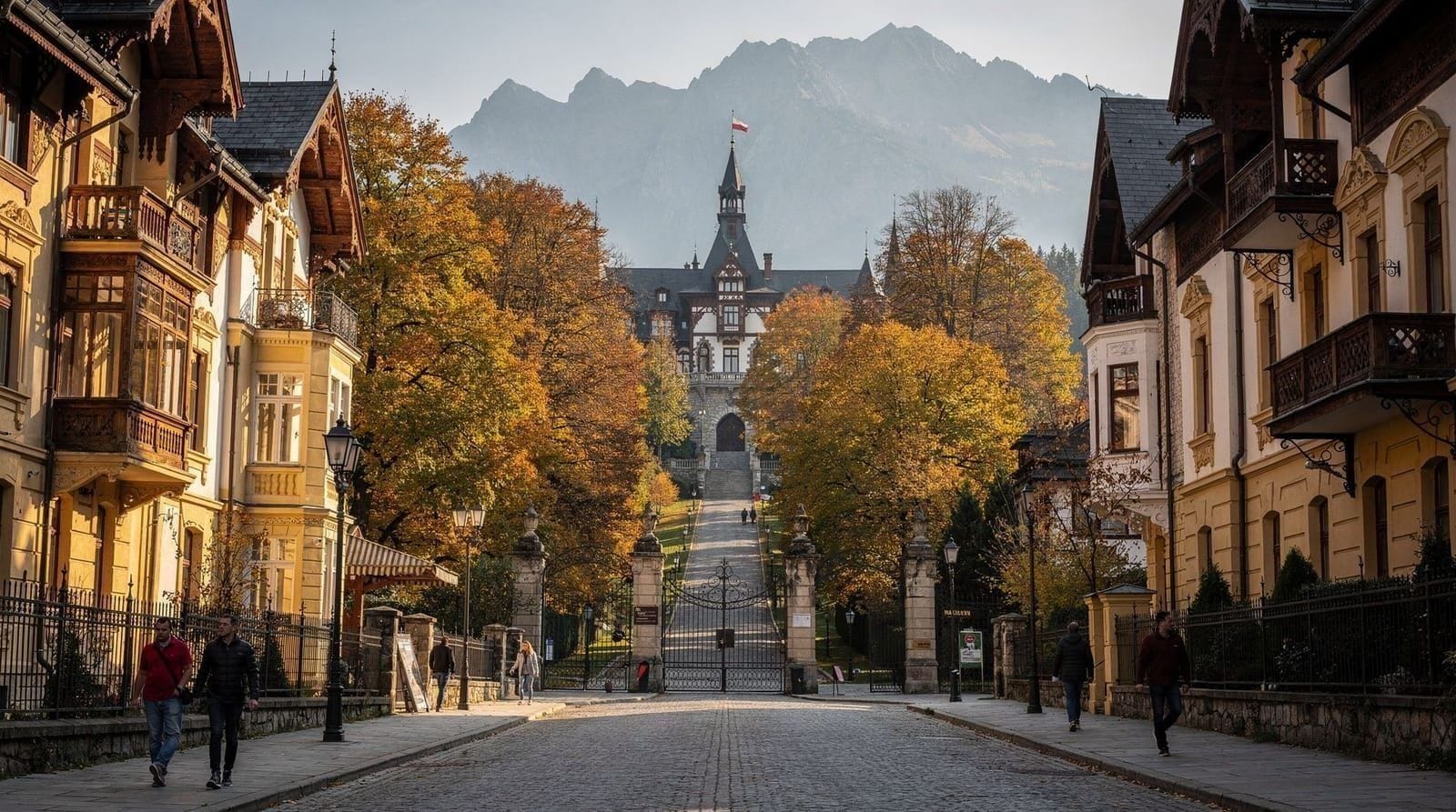 Excursión a Sinaia desde Bucarest: Peleș, montañas y el balneario de los Cárpatos — Guía de la excursión a Sinaia desde Bucarest: Castillo de Peleș, teleférico a la